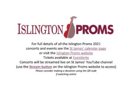 Islington Proms 2021 links to tickets and streaming links